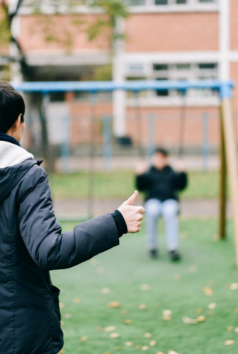 Kindness at School Playground