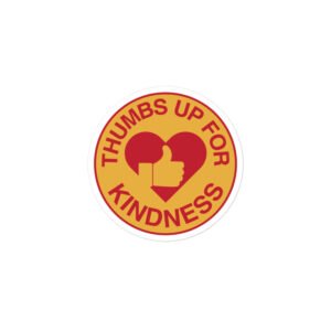 Thumbs Up For Kindness - Logo - Sticker -Take Kindness Viral