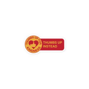 Thumbs Up Instead - Bumper Sticker