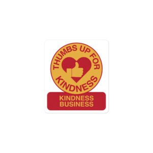 Kindness Business Badge Sticker – Official Thumbs Up For Kindness