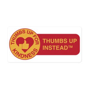 Thumbs Up Instead - Bumper Sticker