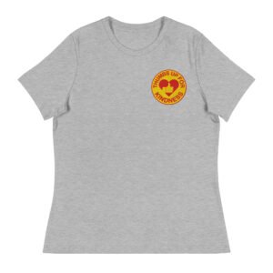 Women's Relaxed T-Shirt Thumbs Up For Kindness Logo