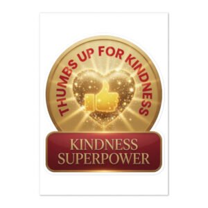 Kindness Superpower Sticker sheet