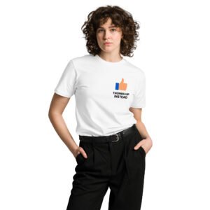 Thumbs Up Instead Unisex premium t-shirt